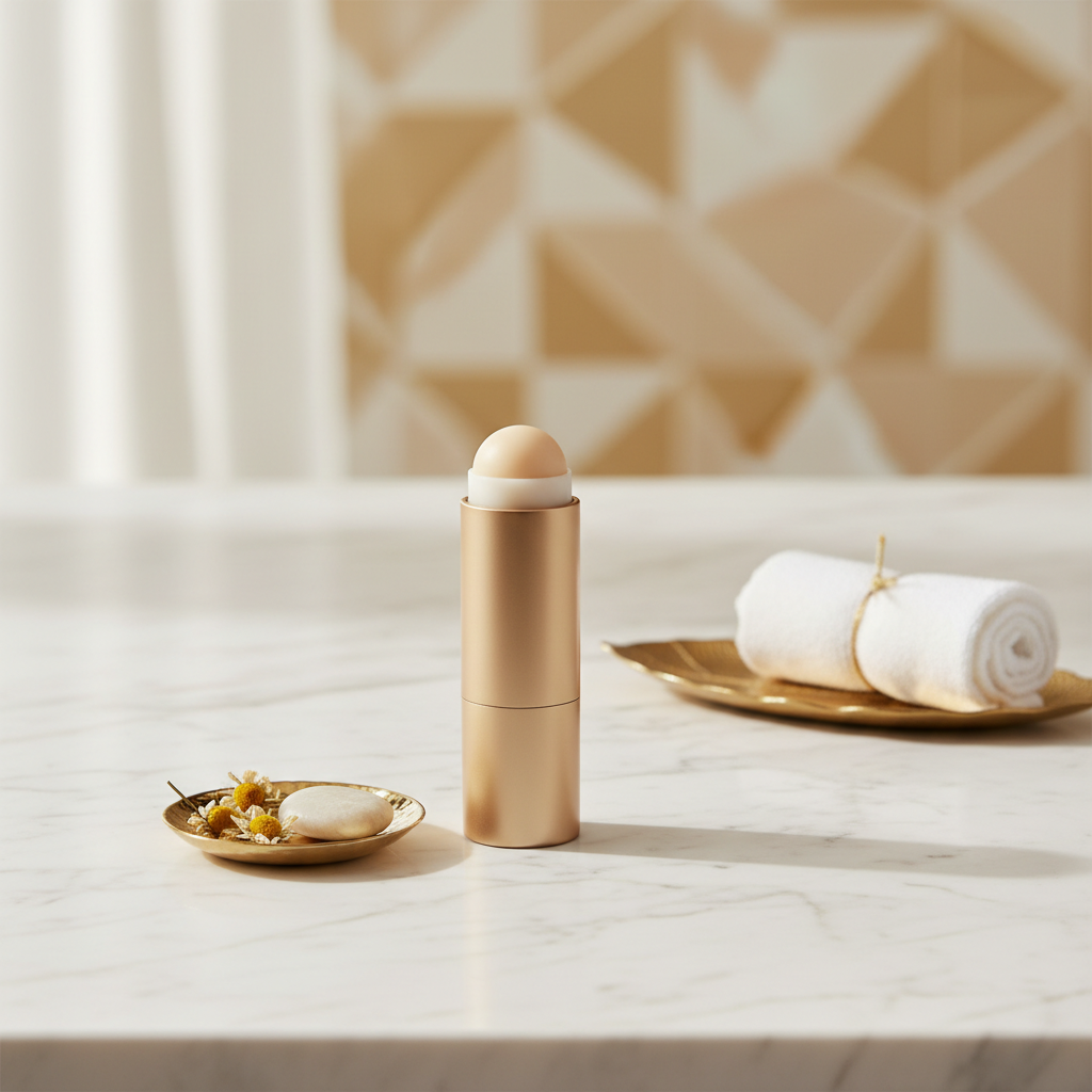 Mirna Balm product on marble